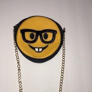 Olivia Miller Yellow Emoji Crossbody Bag